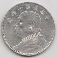 Kína 1921. 1$(1Y) Ag "Yüan Shihkai" T:2,2-
China 1921. 1 Dollar (1 Yuan) Ag "Yüan Shi...