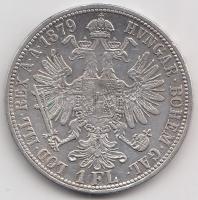 Ausztria 1879. 1Fl Ag "Ferenc József" T:2-/3 Austria 1879. 1 Florin Ag "Franz Joseph" C:aVF