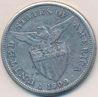 Fülöp Szigetek 1909S 1P Ag T:3
Philippines 1909S Peso Ag C:F