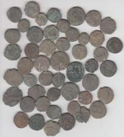 49db klf tisztítatlan és átnézetlen római follis tétel T:vegyes 49 pieces of uncleaned roman follis C:Mixed