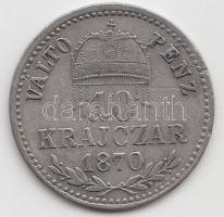 1870KB 10kr Ag "Váltó Pénz" T:3