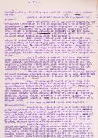 Béni Zoltán: A vérző élet c. kiadatlan regényének kézirata 420 gépelt oldal