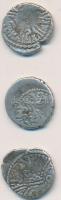 Nyugat-India (nyugati szatrapák) ~35-405. Drachma Ag (3x) T:3
Western India (Western Kshatrapas) ~35...