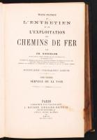 Vasútról szóló könyv illusztrációkkal: Ch. Goschler: Traité Pratique de L'entretien et de l...