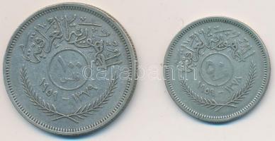Irak 1959. 50F Ag + 100F Ag T:2-,3
Iraq 1959. 50 Fils Ag + 100 Fils Ag C:VF,F