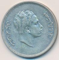 Irak 1955. 50F Ag "II. Fejszál" T:2,2- Iraq 1955. 50 Fils Ag "Faisal II" C:aXF