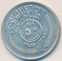 Irak 1955. 50F Ag "II. Fejszál" T:2,2-
Iraq 1955. 50 Fils Ag "Faisal II" C:aXF