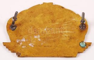 "750 ezer km balesetmentesen", zománcozott bronz embléma