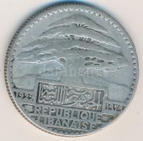 Libanon 1929. 50P Ag "Cédrusfa" T:3
Lebanon 1929. 50 Piastres Ag "Cedar tree" C:...