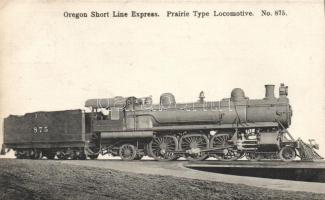 Oregon Short Line Express, Prairie Type Locomotive No. 875