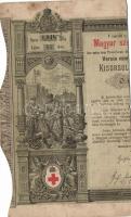 Budapest 1882. "Magyar szent korona országainak vörös-kereszt egylete" Kisorsolási kötvény...