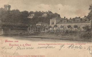 Cieszyn, Teschen; Friedrich's castle, Olsa bridge