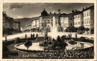 Besztercebánya main square, fountain (EK)