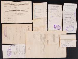 cca 1920-1940 10db orvosi recept (közte 2db a Libál és Társánál beváltva) és egy Calderoni és Társa ...