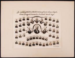 1930 "A szombathelyi M.Á.V. és D.S.A.V. irodasegédtisztek, állomás elöljárók, állomás felvigyáz...