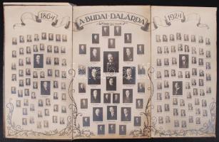 1924 A Budai Dalárda (1864-1924) működő tagjai. Tablófotó, 30x48cm