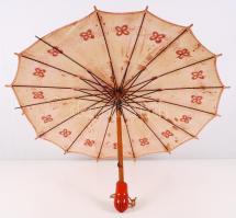 cca 1920 Gyermek napernyő bakelit fogantyúval /  Children's umbrella with bakelite handle, 44cm