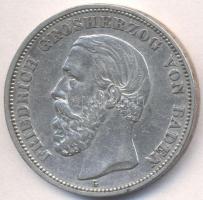 Német Államok / Baden 1898G 15 Ag "I. Frigyes nagyherceg" (27.71g) T:2-
German States / Ba...