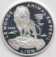 Togo 2000. 1000Fr Ag "Lion - oroszlán" T:PP
Togo 2000. 1000 Francs Ag "Lion - lion&qu...