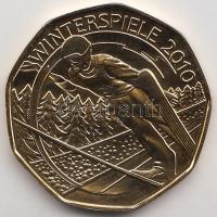 Ausztria 2010. 5€ Ag aranyozott "Téli Olimpia - síugrás" tanúsítvánnyal T:BU
Aus...