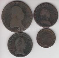 1782B 1Kr + 1782B 1/4Kr + 1800B 1Kr + 3Kr Cu T:3,3-