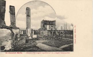 Bártfa - 10 db képeslap "Az elpusztított Bártfa" (tűzvész után)/ 10 postcards: "Destroyed Bardejov" (after fire)