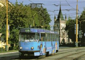 20 db modern villamos motívumú képeslap, közte 2 Budapest városképes lap / 20 modern movive cards, tram, inculding 2 Budapest postcards