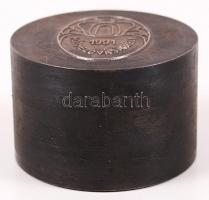 1991 Hódmezővásárhely feliratú címeres acél verőtő d: 8 cm