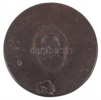 cca 1916 acél verőtő  IV. Károly király arcképével, másik oldalán 1918 Szabadság vasmunkások dalkör ...