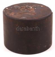 cca 1916 acél verőtő  IV. Károly király arcképével, másik oldalán 1918 Szabadság vasmunkások dalkör ...