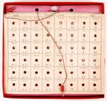 Cca 1930 Electra, társasjáték, teljes, játszható állapotban, doboza enyhén sérült, 26×26 cm