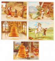 Cca 1930 Harang és kalapács, társasjáték, teljes, játszható állapotban, doboza enyhén sérült, 27×27 ...