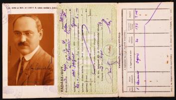 1934 Fényképes vadászjegy / Hunting ID