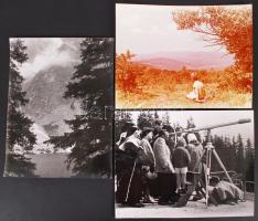 cca 1960 15 db 18x24 cm-es fotó az Egyesült Izzó fotószakkörből