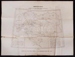 cca 1890 Az Osztrák-Magyar monarchiát ábrázoló katonai térképek összesítő térképe /  cca 1890 The Austro Hungarian Monarchy on military maps summary page  60x50 cm