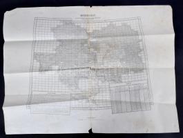 cca 1890 Az Osztrák-Magyar monarchiát ábrázoló katonai térképek összesítő térképe /  cca 1890 The Austro Hungarian Monarchy on military maps summary page  60x50 cm