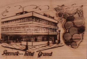 Bazin, Pezinok, Hotel Grand, post-1945 wooden card