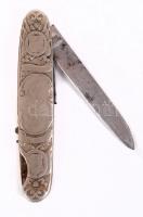 1900 A búr háború emlékére készített zsebkés Transvaal felirattal és Kruger elnök képével. Dugóhúzó ...