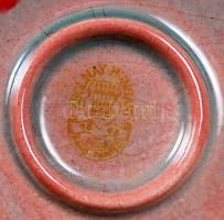 Zsolnay eozin mázas Sinkó kenyérszelő, jelzett, hibátlan, m:30 cm