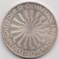 NSZK 1972G 10M Ag "Olimpia-München" T:2
GFR 1972G 10 Mark Ag "Olymics Munich" C:...
