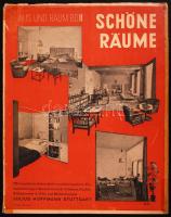 Hoffmann, Herbert: Schöne Räume. Eine Sammlung ausgeführter Wohn- und Schlafräume, Arbeitszimmer, Büchereien, Speisezimmer, Küchen und Kinderzimmer. Hrsg. von - -. (Haus und Raum II.) Stuttgart, 1941, Julius Hoffmann Verlag. Építészeti album rengeteg fotóval, kiadói papírkötésben, védőborítóval (borító ragasztott) /  Paperback and dust jacket (repaired), richly illustrated