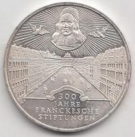 Németország 1998A 10M Ag "300 éves a Frank Jótékonysági Alapítvány" l T:BU
Germany 1998A 5...