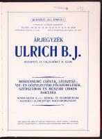 1914 Ulrich BJ. tartalmas képes árjegyzék mindenfajta háztartási eszköz aranyozott egészvászon kötés...