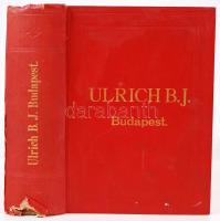 1914 Ulrich BJ. tartalmas képes árjegyzék mindenfajta háztartási eszköz aranyozott egészvászon kötés...