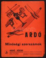 1939 Budapest VI., Ardó minőségi szerszámok, Ardó József Szerszám és Műszaki Nagykereskedés, képes katalógus