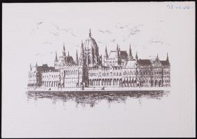 1995 Szűrös Mátyás aláírása újévi üdvözlőkártyán