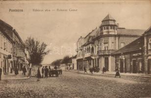 Pancsova Rákóczi utca / street, shops