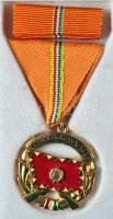1960. "Szolgálati Érdemérem-Haza Szolgálatáért" kitüntetés arany fokozata dísztokban és ad...