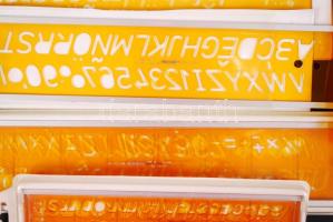 Rotring vonalzók ( 9db) és egy Faber-Castell logarléc