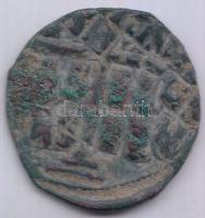 Bizánci Birodalom 1028-1034. Follis Br "III. Romanus" (9.56g) T:2- Byzantine Empire 1028-1034. Follis Br "EMMA-NOVHL/ IS-XS BASILE BASILE" "Romanus III" (9.56g) C:VF